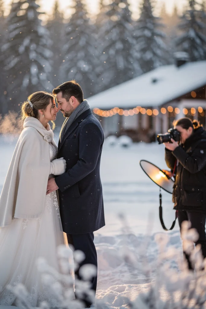 mariage d’hiver en photo
